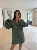 Remade oversized blazer moss green #44:44