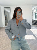 Remade oversized blazer baby blue #83:83