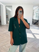 Remade oversized blazer green #76:76