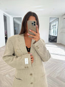 Remade oversized blazer beige #88:88