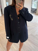 Remade oversized blazer striped navy #22:22