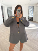 Remade oversized blazer grey #60:60