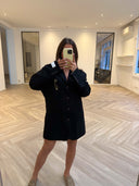 Remade oversized blazer black wool #09:09