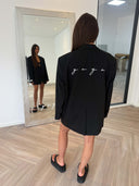 Remade oversized blazer striped black #33:33
