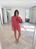 Remade oversized blazer old pink #55:55
