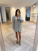 Remade oversized blazer light grey/green #27:27