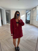 Remade oversized blazer bordeaux #34:34