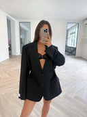 Remade oversized blazer black #02:02