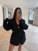 Remade oversized blazer black #12:12
