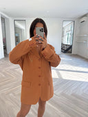 Remade oversized blazer orange #17:17