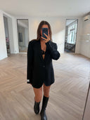 Remade oversized blazer black #76:76