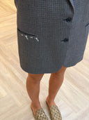 Remade oversized blazer pied de poule grey/navy #22:22