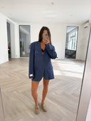 Remade oversized blazer blue #22:22