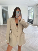 Remade oversized blazer beige #55:55