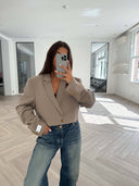 Remade oversized blazer taupe #15:15