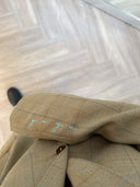 Remade oversized blazer tartan beige/blue/orange #34:34