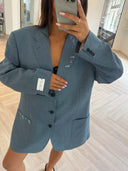 Remade oversized blazer blue #49:49