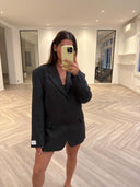 Remade oversized blazer mini checks black/grey #14:14