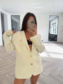 Remade oversized blazer cream #75:75