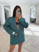 Remade oversized blazer petrol green #62:62