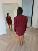 Remade oversized blazer bordeaux #22:22
