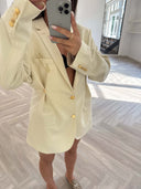 Remade oversized blazer cream #80:80