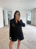 Remade oversized blazer dark blue #10:10