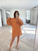 Remade oversized blazer orange #17:17