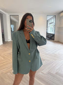 Remade oversized blazer sage green #49:49