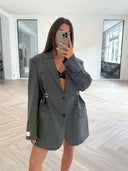 Remade oversized blazer grey #35:35