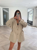 Remade oversized blazer beige #55:55