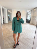 Remade oversized blazer green #50:50