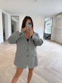 Remade oversized blazer grey #30:30