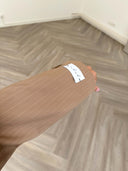 Remade oversized blazer striped beige #13:13