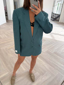 Remade oversized blazer petrol green #62:62