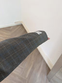 Remade oversized blazer tartan grey/blue #20:20