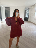 Remade oversized blazer bordeaux #22:22