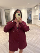 Remade oversized blazer bordeaux #55:55