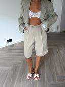 Remade oversized bermuda beige #45:45