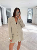 Remade oversized blazer beige #88:88