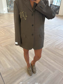 Remade oversized blazer taupe/brown #96:96