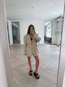 Remade oversized blazer beige #55:55