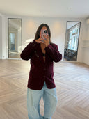 Remade oversized blazer burgundy #84:84