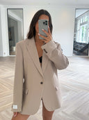 Remade oversized blazer beige #12:12