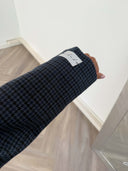 Remade oversized blazer pied de poule blue #55:55