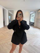 Remade oversized blazer black #12:12