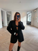 Remade oversized blazer black #76:76