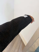 Remade oversized blazer tartan anthracite/brown #22:22