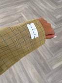 Remade oversized blazer tartan beige #40:40