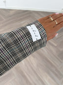 Remade oversized blazer pied de poule black/green/yellow/purple #35:35